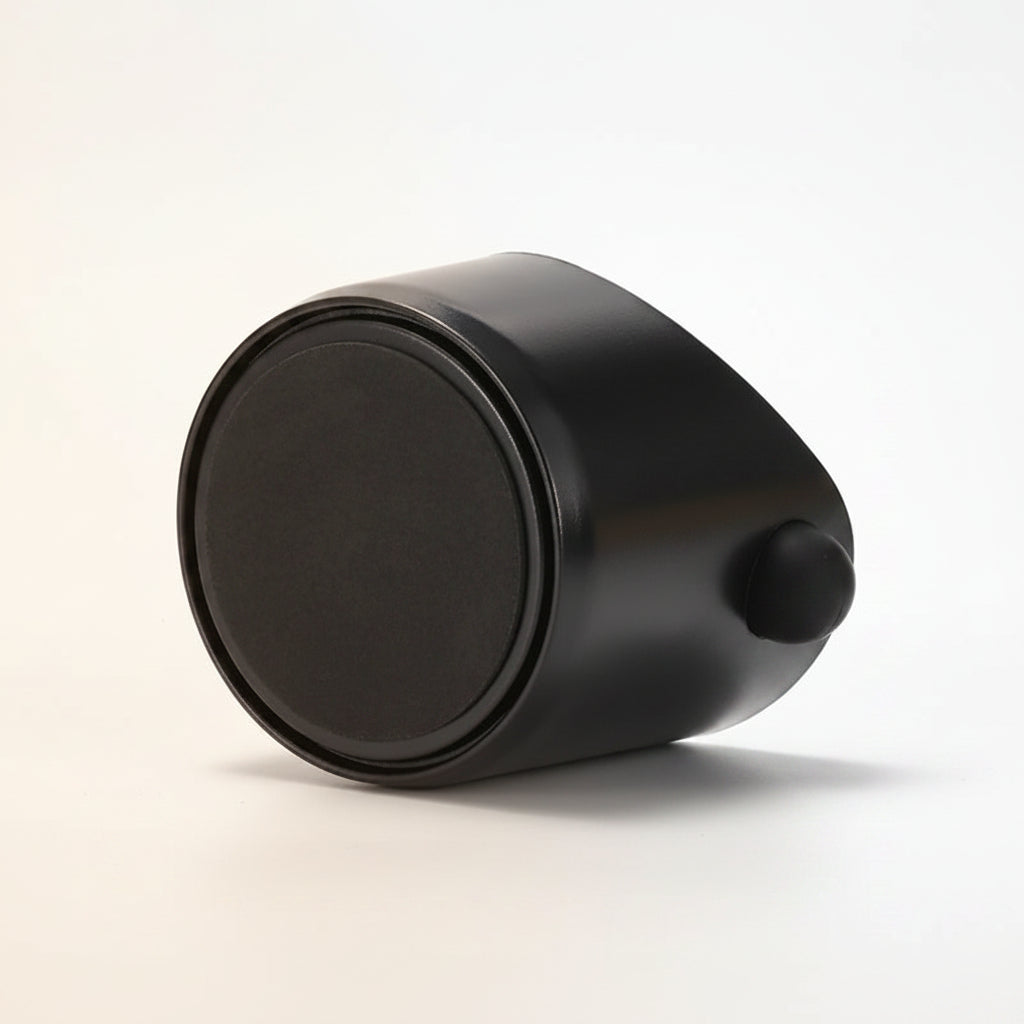 Black coffee knockbox object on a white background.